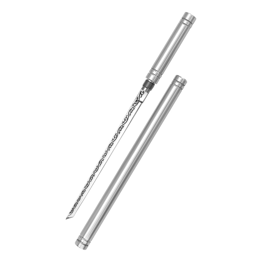 Solid steel roller cutter with threaded sheath, for assembly