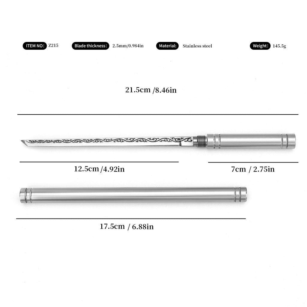 Solid steel roller cutter with threaded sheath, for assembly