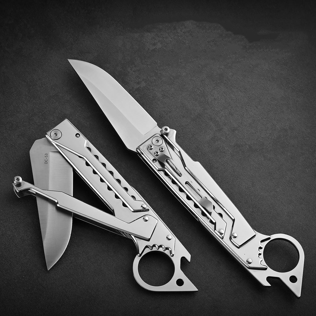 Camping folding knife, gravity knife